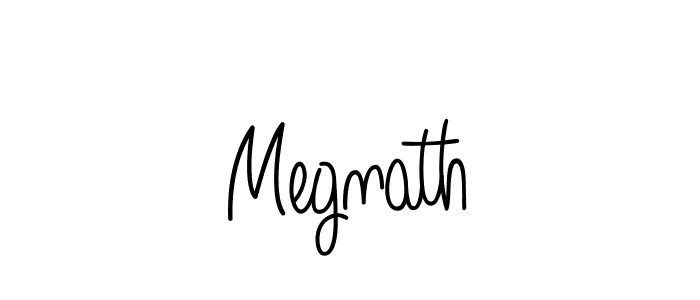 Use a signature maker to create a handwritten signature online. With this signature software, you can design (Angelique-Rose-font-FFP) your own signature for name Megnath. Megnath signature style 5 images and pictures png