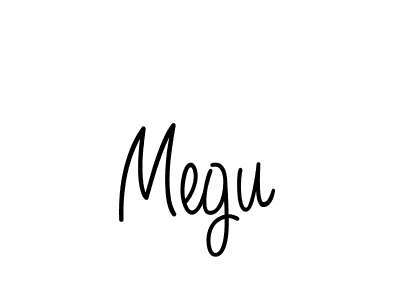 How to make Megu name signature. Use Angelique-Rose-font-FFP style for creating short signs online. This is the latest handwritten sign. Megu signature style 5 images and pictures png