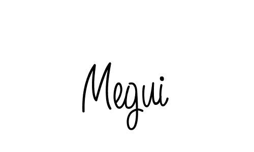 How to make Megui name signature. Use Angelique-Rose-font-FFP style for creating short signs online. This is the latest handwritten sign. Megui signature style 5 images and pictures png