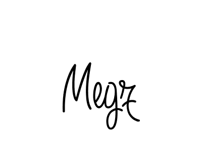 Make a beautiful signature design for name Megz. With this signature (Angelique-Rose-font-FFP) style, you can create a handwritten signature for free. Megz signature style 5 images and pictures png