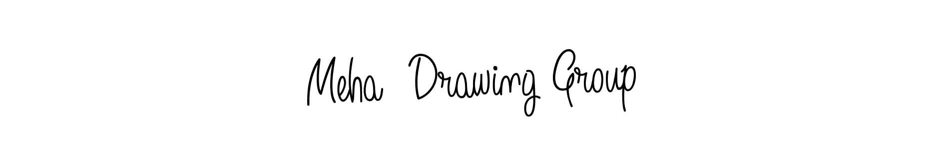 Design your own signature with our free online signature maker. With this signature software, you can create a handwritten (Angelique-Rose-font-FFP) signature for name Meha  Drawing Group. Meha  Drawing Group signature style 5 images and pictures png
