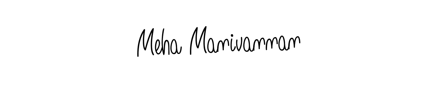 Meha Manivannan stylish signature style. Best Handwritten Sign (Angelique-Rose-font-FFP) for my name. Handwritten Signature Collection Ideas for my name Meha Manivannan. Meha Manivannan signature style 5 images and pictures png