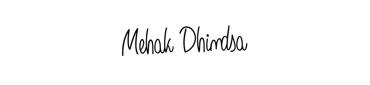 The best way (Angelique-Rose-font-FFP) to make a short signature is to pick only two or three words in your name. The name Mehak Dhindsa include a total of six letters. For converting this name. Mehak Dhindsa signature style 5 images and pictures png