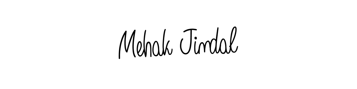 The best way (Angelique-Rose-font-FFP) to make a short signature is to pick only two or three words in your name. The name Mehak Jindal include a total of six letters. For converting this name. Mehak Jindal signature style 5 images and pictures png