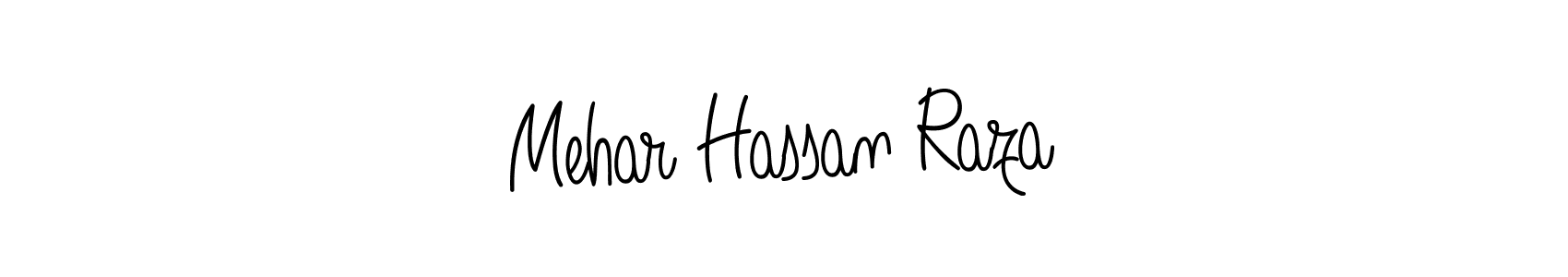 Mehar Hassan Raza stylish signature style. Best Handwritten Sign (Angelique-Rose-font-FFP) for my name. Handwritten Signature Collection Ideas for my name Mehar Hassan Raza. Mehar Hassan Raza signature style 5 images and pictures png
