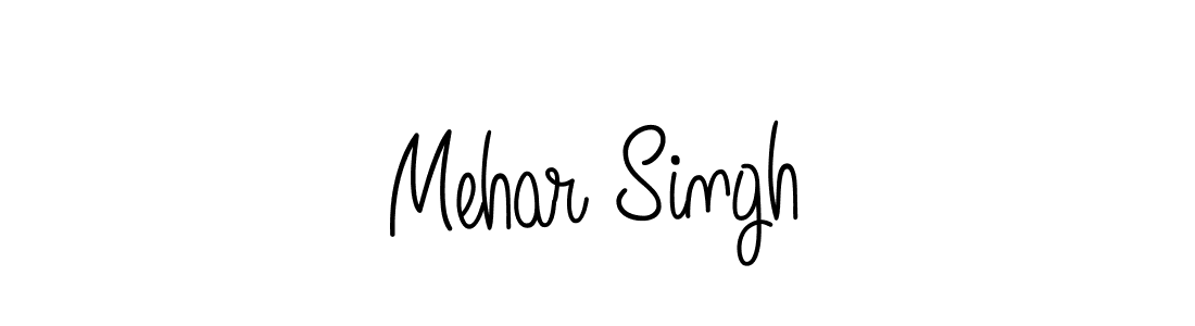 Create a beautiful signature design for name Mehar Singh. With this signature (Angelique-Rose-font-FFP) fonts, you can make a handwritten signature for free. Mehar Singh signature style 5 images and pictures png