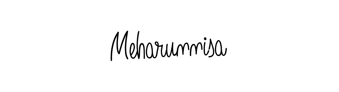 Once you've used our free online signature maker to create your best signature Angelique-Rose-font-FFP style, it's time to enjoy all of the benefits that Meharunnisa name signing documents. Meharunnisa signature style 5 images and pictures png
