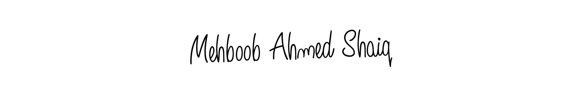 Design your own signature with our free online signature maker. With this signature software, you can create a handwritten (Angelique-Rose-font-FFP) signature for name Mehboob Ahmed Shaiq. Mehboob Ahmed Shaiq signature style 5 images and pictures png