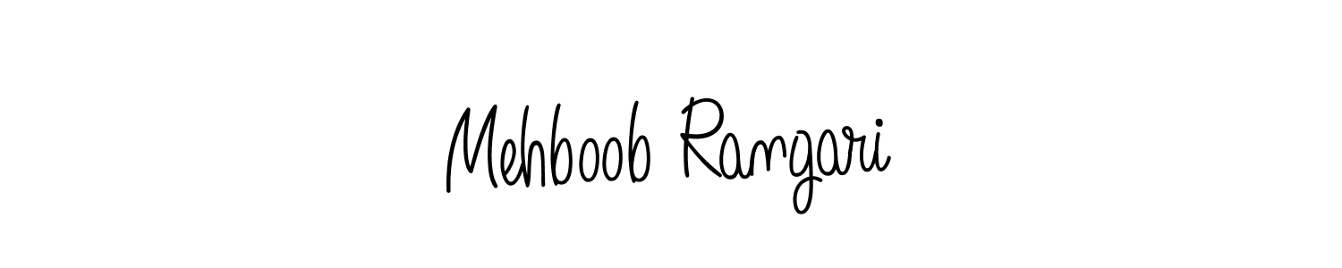 Also we have Mehboob Rangari name is the best signature style. Create professional handwritten signature collection using Angelique-Rose-font-FFP autograph style. Mehboob Rangari signature style 5 images and pictures png