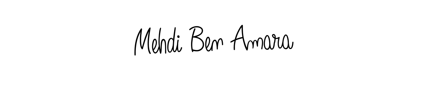 Use a signature maker to create a handwritten signature online. With this signature software, you can design (Angelique-Rose-font-FFP) your own signature for name Mehdi Ben Amara. Mehdi Ben Amara signature style 5 images and pictures png