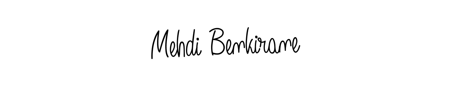 Use a signature maker to create a handwritten signature online. With this signature software, you can design (Angelique-Rose-font-FFP) your own signature for name Mehdi Benkirane. Mehdi Benkirane signature style 5 images and pictures png
