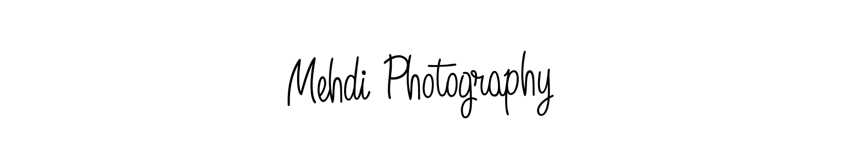 Mehdi Photography stylish signature style. Best Handwritten Sign (Angelique-Rose-font-FFP) for my name. Handwritten Signature Collection Ideas for my name Mehdi Photography. Mehdi Photography signature style 5 images and pictures png