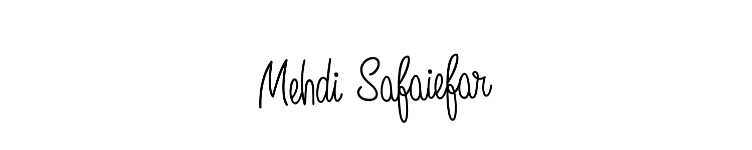 The best way (Angelique-Rose-font-FFP) to make a short signature is to pick only two or three words in your name. The name Mehdi Safaiefar include a total of six letters. For converting this name. Mehdi Safaiefar signature style 5 images and pictures png