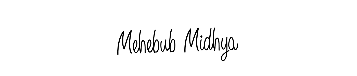 You can use this online signature creator to create a handwritten signature for the name Mehebub Midhya. This is the best online autograph maker. Mehebub Midhya signature style 5 images and pictures png