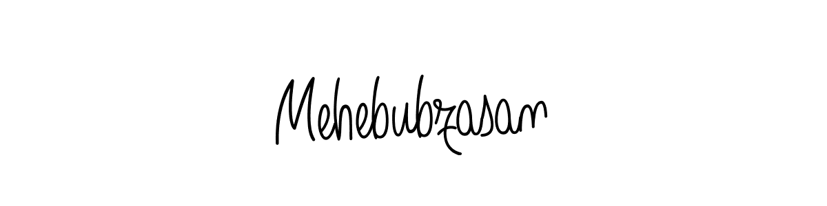 Mehebubzasan stylish signature style. Best Handwritten Sign (Angelique-Rose-font-FFP) for my name. Handwritten Signature Collection Ideas for my name Mehebubzasan. Mehebubzasan signature style 5 images and pictures png