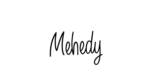 Use a signature maker to create a handwritten signature online. With this signature software, you can design (Angelique-Rose-font-FFP) your own signature for name Mehedy. Mehedy signature style 5 images and pictures png