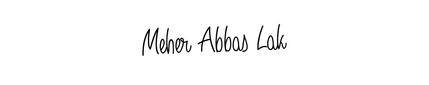 Angelique-Rose-font-FFP is a professional signature style that is perfect for those who want to add a touch of class to their signature. It is also a great choice for those who want to make their signature more unique. Get Meher Abbas Lak name to fancy signature for free. Meher Abbas Lak signature style 5 images and pictures png