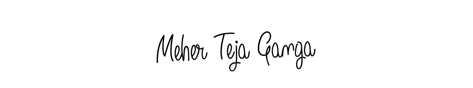 Once you've used our free online signature maker to create your best signature Angelique-Rose-font-FFP style, it's time to enjoy all of the benefits that Meher Teja Ganga name signing documents. Meher Teja Ganga signature style 5 images and pictures png