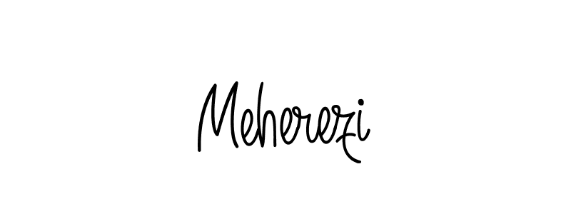 Meherezi stylish signature style. Best Handwritten Sign (Angelique-Rose-font-FFP) for my name. Handwritten Signature Collection Ideas for my name Meherezi. Meherezi signature style 5 images and pictures png