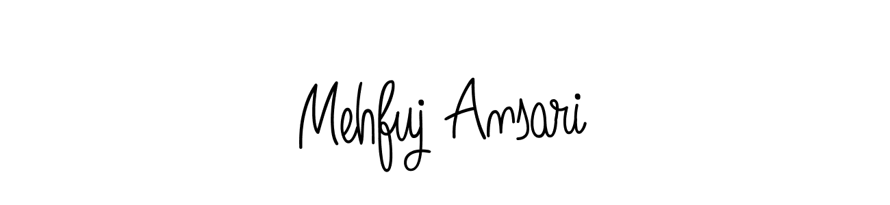 Also You can easily find your signature by using the search form. We will create Mehfuj Ansari name handwritten signature images for you free of cost using Angelique-Rose-font-FFP sign style. Mehfuj Ansari signature style 5 images and pictures png