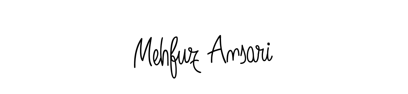 How to Draw Mehfuz Ansari signature style? Angelique-Rose-font-FFP is a latest design signature styles for name Mehfuz Ansari. Mehfuz Ansari signature style 5 images and pictures png