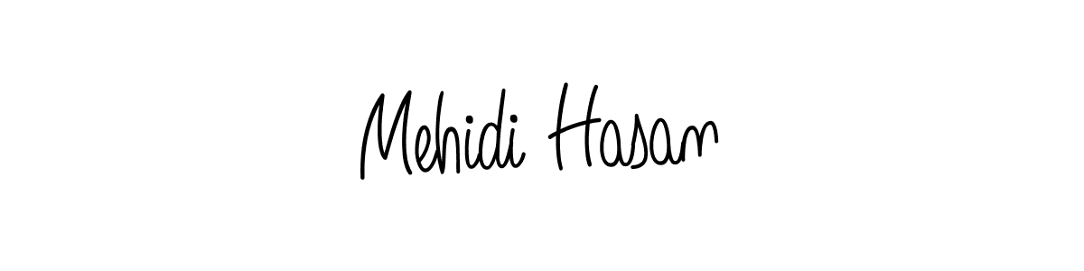 You should practise on your own different ways (Angelique-Rose-font-FFP) to write your name (Mehidi Hasan) in signature. don't let someone else do it for you. Mehidi Hasan signature style 5 images and pictures png