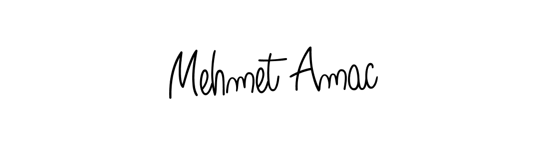 Make a beautiful signature design for name Mehmet Amac. With this signature (Angelique-Rose-font-FFP) style, you can create a handwritten signature for free. Mehmet Amac signature style 5 images and pictures png