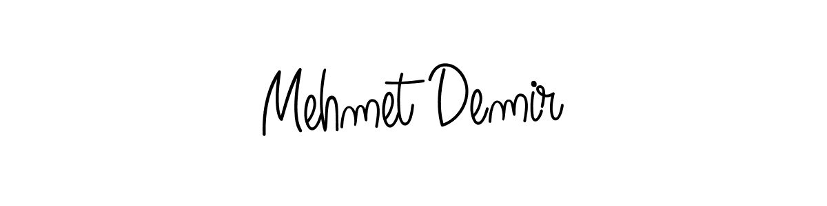 The best way (Angelique-Rose-font-FFP) to make a short signature is to pick only two or three words in your name. The name Mehmet Demir include a total of six letters. For converting this name. Mehmet Demir signature style 5 images and pictures png