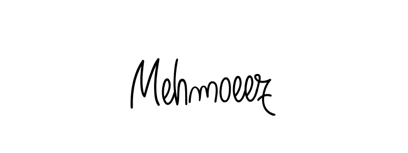 Use a signature maker to create a handwritten signature online. With this signature software, you can design (Angelique-Rose-font-FFP) your own signature for name Mehmoeez. Mehmoeez signature style 5 images and pictures png