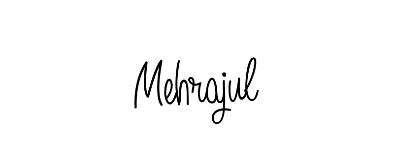 How to make Mehrajul name signature. Use Angelique-Rose-font-FFP style for creating short signs online. This is the latest handwritten sign. Mehrajul signature style 5 images and pictures png