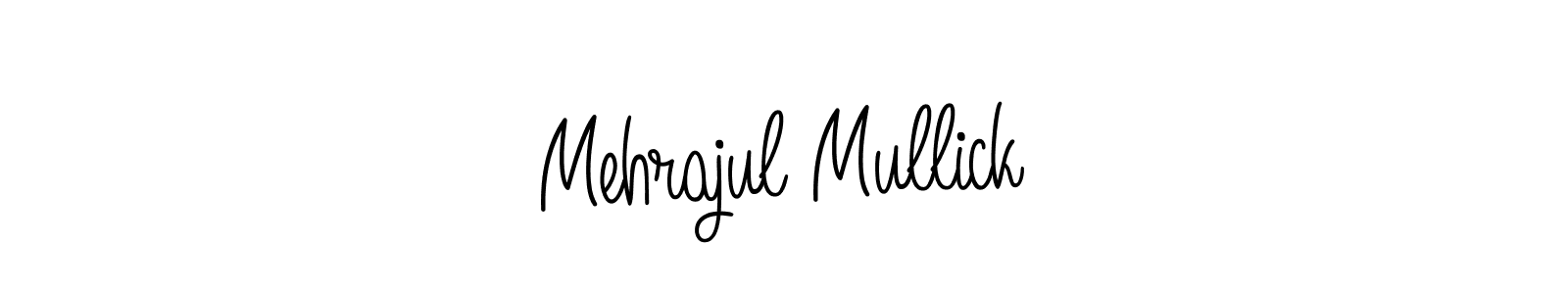 Create a beautiful signature design for name Mehrajul Mullick. With this signature (Angelique-Rose-font-FFP) fonts, you can make a handwritten signature for free. Mehrajul Mullick signature style 5 images and pictures png