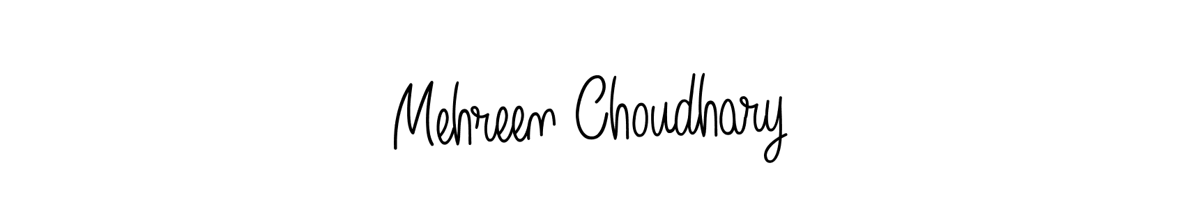Mehreen Choudhary stylish signature style. Best Handwritten Sign (Angelique-Rose-font-FFP) for my name. Handwritten Signature Collection Ideas for my name Mehreen Choudhary. Mehreen Choudhary signature style 5 images and pictures png