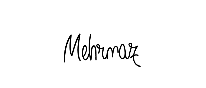 How to make Mehrnaz name signature. Use Angelique-Rose-font-FFP style for creating short signs online. This is the latest handwritten sign. Mehrnaz signature style 5 images and pictures png