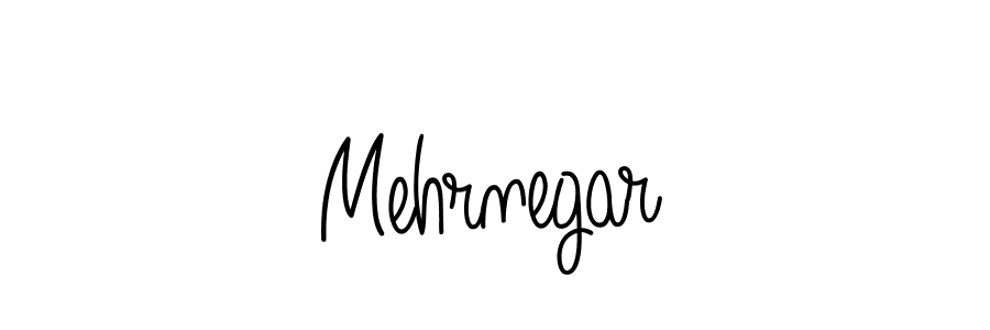 Design your own signature with our free online signature maker. With this signature software, you can create a handwritten (Angelique-Rose-font-FFP) signature for name Mehrnegar. Mehrnegar signature style 5 images and pictures png