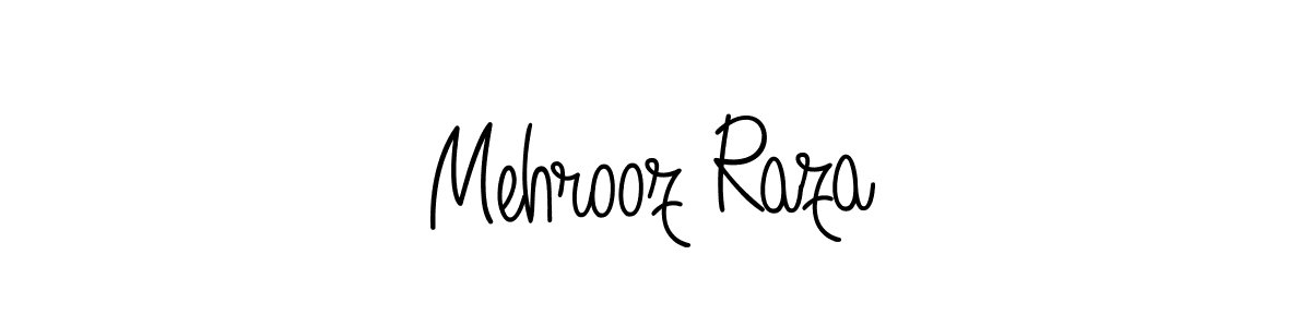 How to make Mehrooz Raza name signature. Use Angelique-Rose-font-FFP style for creating short signs online. This is the latest handwritten sign. Mehrooz Raza signature style 5 images and pictures png