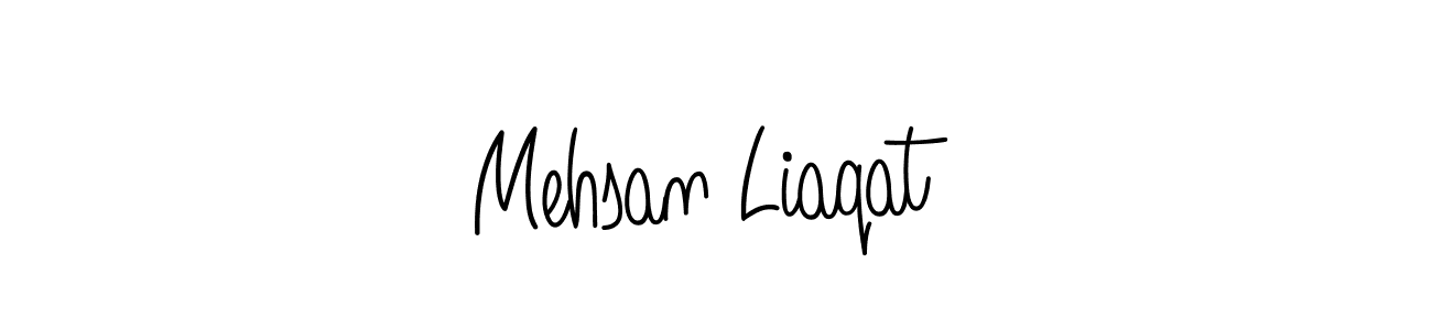 The best way (Angelique-Rose-font-FFP) to make a short signature is to pick only two or three words in your name. The name Mehsan Liaqat include a total of six letters. For converting this name. Mehsan Liaqat signature style 5 images and pictures png