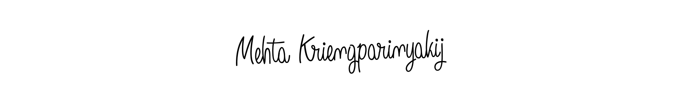 Also we have Mehta Kriengparinyakij name is the best signature style. Create professional handwritten signature collection using Angelique-Rose-font-FFP autograph style. Mehta Kriengparinyakij signature style 5 images and pictures png