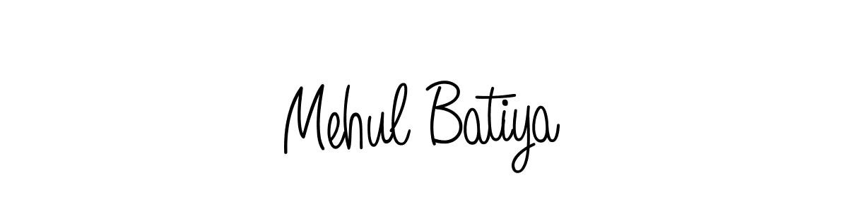 You should practise on your own different ways (Angelique-Rose-font-FFP) to write your name (Mehul Batiya) in signature. don't let someone else do it for you. Mehul Batiya signature style 5 images and pictures png