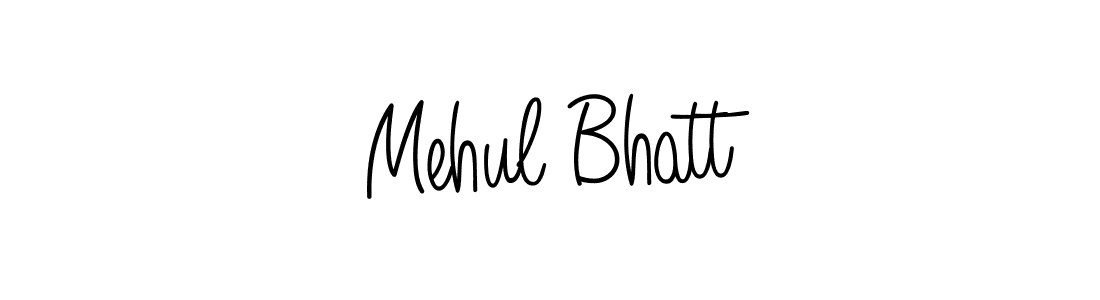 How to make Mehul Bhatt name signature. Use Angelique-Rose-font-FFP style for creating short signs online. This is the latest handwritten sign. Mehul Bhatt signature style 5 images and pictures png