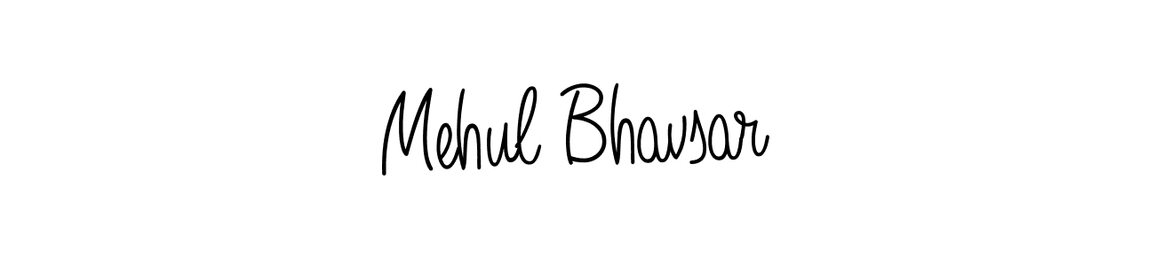 Design your own signature with our free online signature maker. With this signature software, you can create a handwritten (Angelique-Rose-font-FFP) signature for name Mehul Bhavsar. Mehul Bhavsar signature style 5 images and pictures png