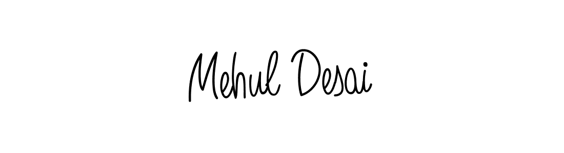 Mehul Desai stylish signature style. Best Handwritten Sign (Angelique-Rose-font-FFP) for my name. Handwritten Signature Collection Ideas for my name Mehul Desai. Mehul Desai signature style 5 images and pictures png