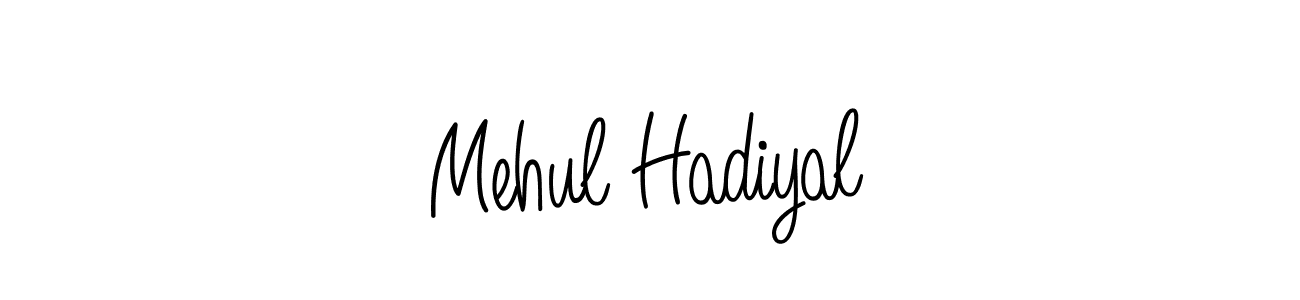 How to make Mehul Hadiyal signature? Angelique-Rose-font-FFP is a professional autograph style. Create handwritten signature for Mehul Hadiyal name. Mehul Hadiyal signature style 5 images and pictures png