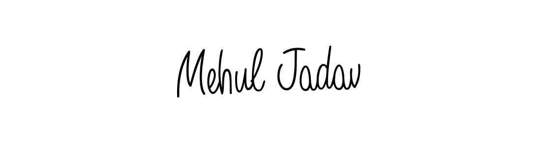 Create a beautiful signature design for name Mehul Jadav. With this signature (Angelique-Rose-font-FFP) fonts, you can make a handwritten signature for free. Mehul Jadav signature style 5 images and pictures png