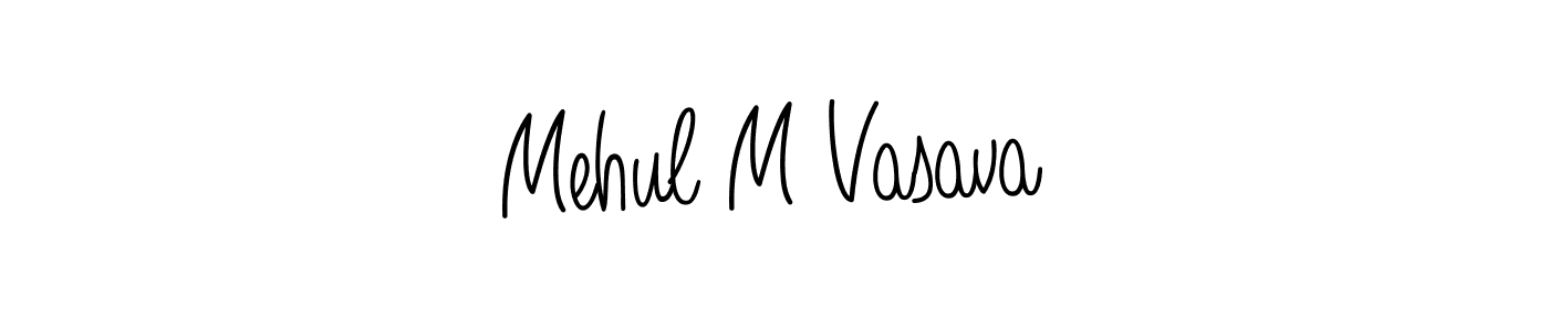 How to Draw Mehul M Vasava signature style? Angelique-Rose-font-FFP is a latest design signature styles for name Mehul M Vasava. Mehul M Vasava signature style 5 images and pictures png