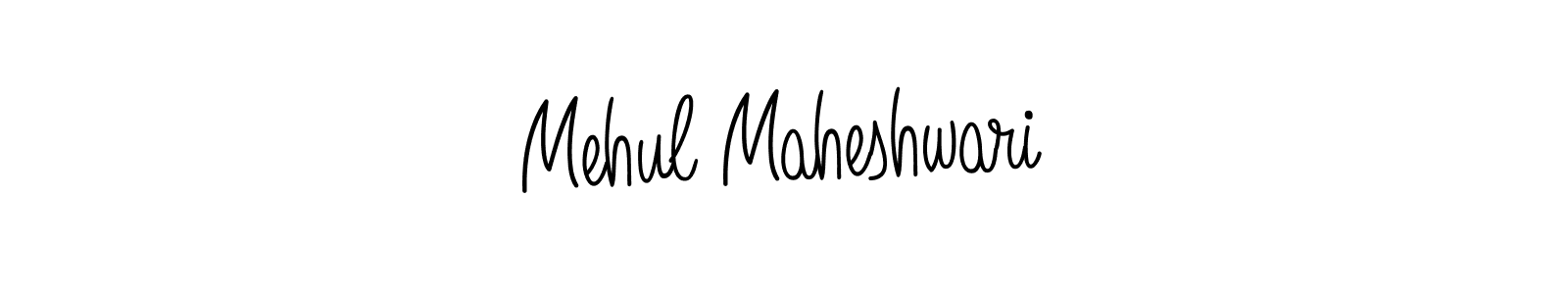 How to make Mehul Maheshwari name signature. Use Angelique-Rose-font-FFP style for creating short signs online. This is the latest handwritten sign. Mehul Maheshwari signature style 5 images and pictures png