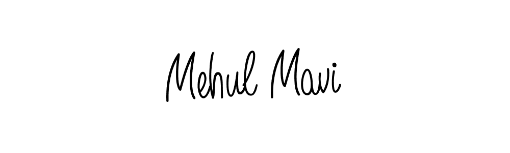 Make a beautiful signature design for name Mehul Mavi. With this signature (Angelique-Rose-font-FFP) style, you can create a handwritten signature for free. Mehul Mavi signature style 5 images and pictures png