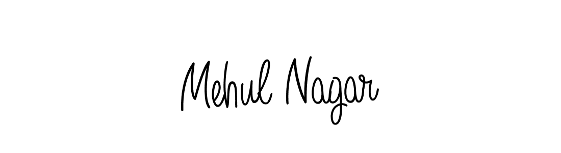 Create a beautiful signature design for name Mehul Nagar. With this signature (Angelique-Rose-font-FFP) fonts, you can make a handwritten signature for free. Mehul Nagar signature style 5 images and pictures png