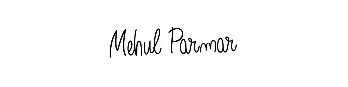 Use a signature maker to create a handwritten signature online. With this signature software, you can design (Angelique-Rose-font-FFP) your own signature for name Mehul Parmar. Mehul Parmar signature style 5 images and pictures png