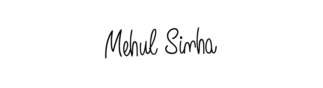 Use a signature maker to create a handwritten signature online. With this signature software, you can design (Angelique-Rose-font-FFP) your own signature for name Mehul Sinha. Mehul Sinha signature style 5 images and pictures png