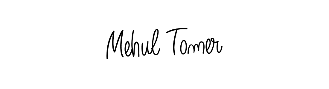 Mehul Tomer stylish signature style. Best Handwritten Sign (Angelique-Rose-font-FFP) for my name. Handwritten Signature Collection Ideas for my name Mehul Tomer. Mehul Tomer signature style 5 images and pictures png